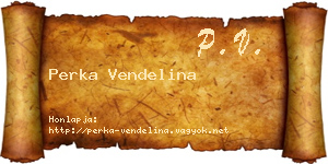 Perka Vendelina névjegykártya